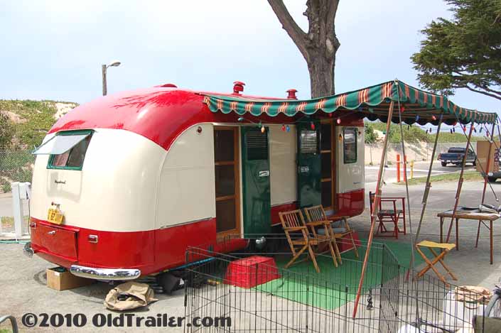Camping at the Pismo Trailer rally in an awesome 1950 vintage Vagabond trailer