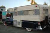 Classic 1952 Cadillac that has been customized into a stylish vintage car based camper unit