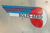 Picture of a new reproduction decal on a 1954 Boles Aero trailer