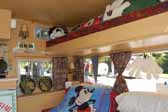 Great interior decorations and accessories in a vintage Aladdin travel trailer
