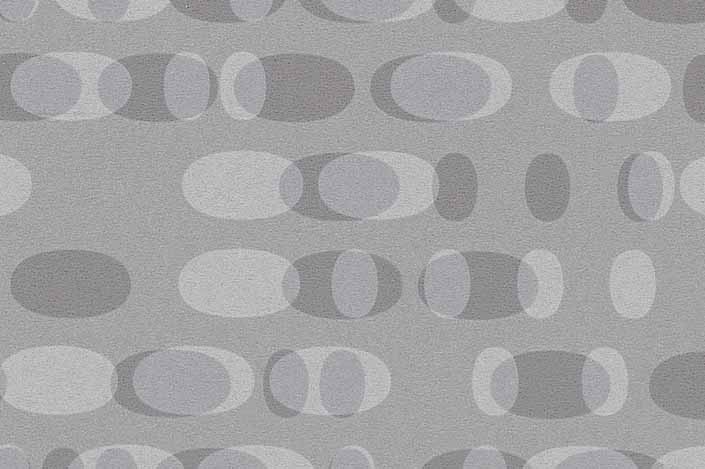 Retro formica laminate sample chip; Gray Ellipse pattern #6614