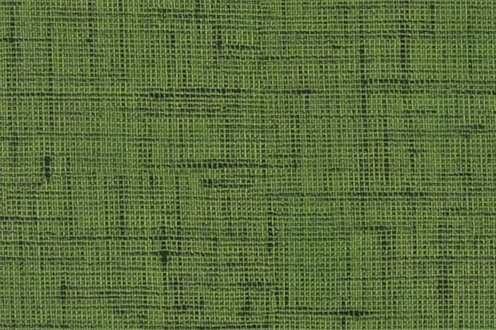 Retro formica laminate sample chip; Green Lacquered Linen pattern #9489