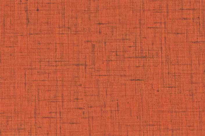 Retro formica laminate sample chip; Orange Lacquered Linen pattern #9490