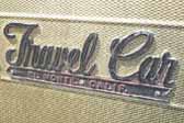 Vintage Streamline Travel Car trailer with Streamline Travel Car logo script trim on the side from El Monte, Calif