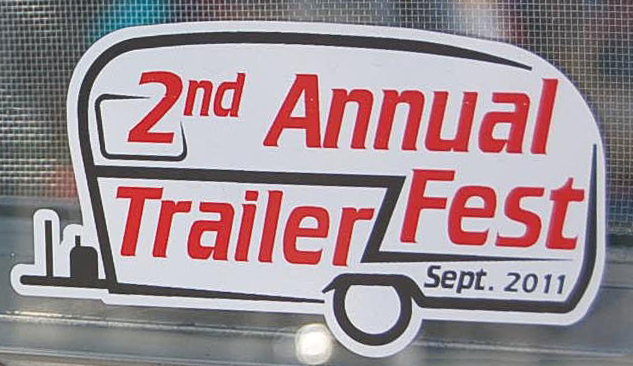 Vintage Trailer Event Decal from the 2nd Annual Trailerfest Trailer Rally held in 2011