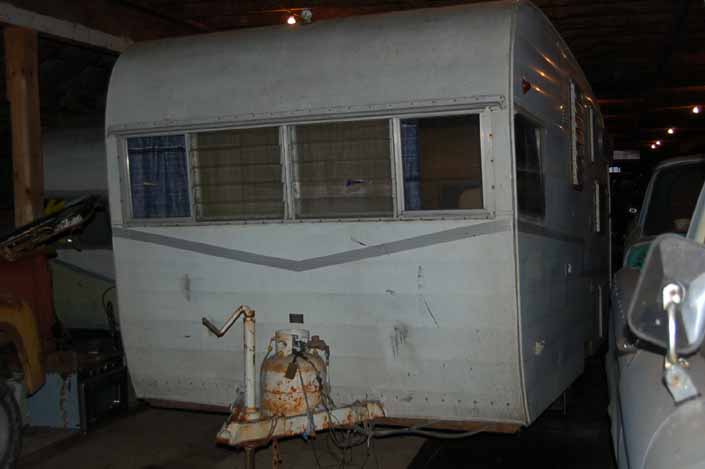 Original 1961 Shasta Airflyte trailer in storage and ready for a full restoration