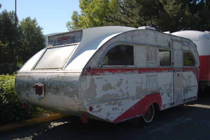 Original vintage Aero Flite trailer in storage, needs a full restoration
