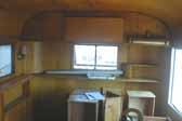 Classic 1948 Westcraft Westwood Trailer interior paneling and woodwork, in a Vintage Trailer Storage Yard