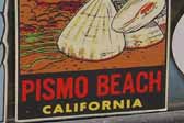 Very Rare Vintage Travel Decal from Pismo Beach, California