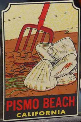Vintage Travel Decal From Pismo Beach, California
