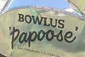 Very rare 1935 Bowlus Papoose with new Bowlus logo graphics painted on the side of the fender