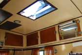 Photo of the ceiling vent in a 1937 vintage Vagabond trailer
