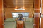 Awesome 1950 Airfloat Land Yacht vintage trailer coach, with twin beds in the cozy rear bedroom