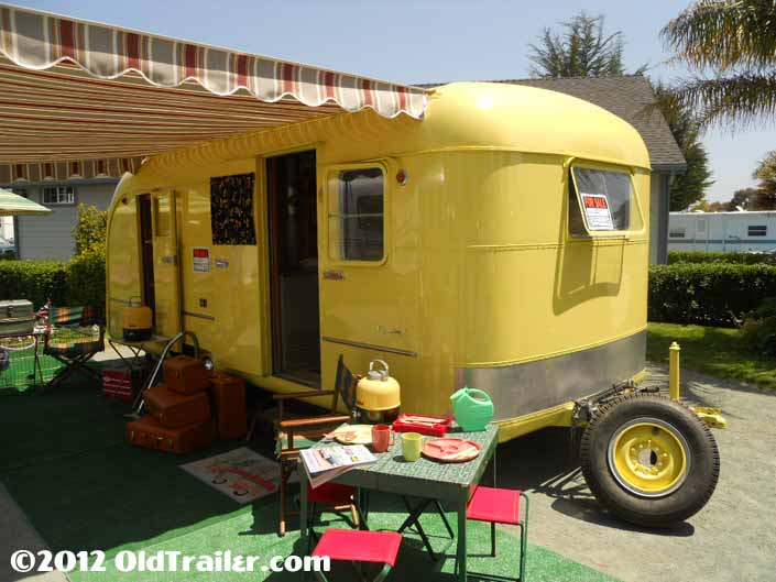 Camping in the Pismo Vintage Trailer in a 1950 Vagabond model-19 trailer