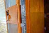 Beautiful restored door in a rare 1955 Aljoa Trailer