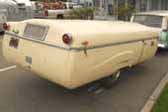 Photo of 1954 Ranger PopUp Tent Trailer uses original 1954 Ford tail lights!