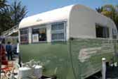 Beautifully restored 1955 Aljoa Sportsman Travel Trailer