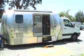 Very practical custom truck based camper is an Airstream Trailer installed on a heavy-duty truck frame