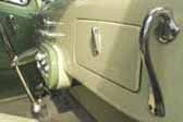 Highly polished and stylish grab handle on Decoliner Truck dashboard
