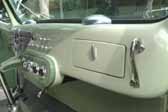 Picture of beautiful glove box door in Decoliner Motorhome cab interior