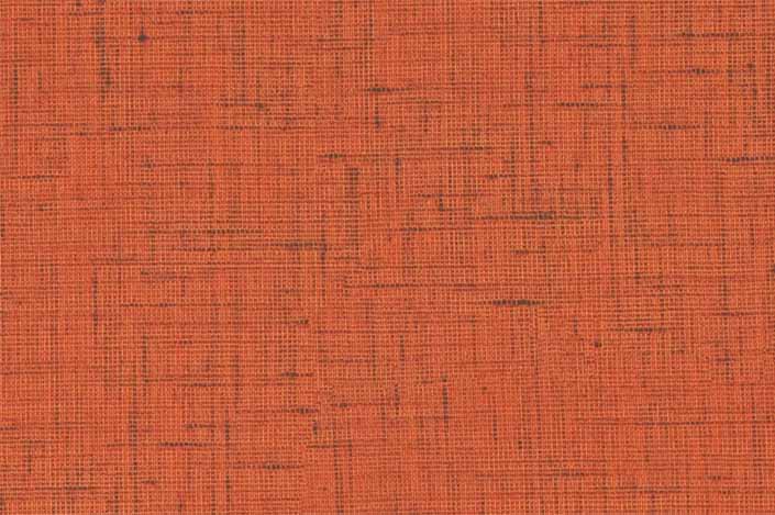 Retro formica laminate sample chip; Orange Lacquered Linen pattern #9490