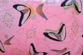 This image is a sample of a great looking retro fabric pattern with a Googie boomerangs design, for your vintage trailer