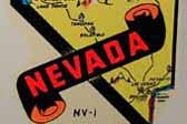 Cool Vintage Souvenir Decal commemorating the state of Nevada