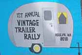 Vintage Trailer Event Decal commemorates the 1st Annual Vintage Trailer Rally in 2010 in Roslyn, Washington