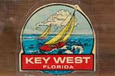 Vintage Travel Decals features Vacation Destinition Key West in Florida