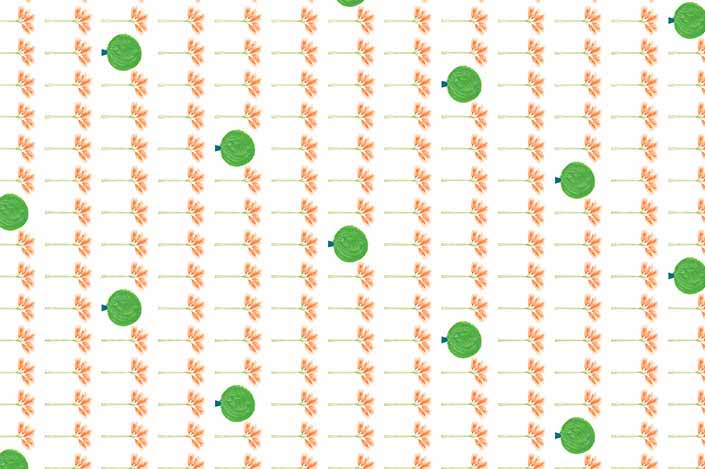 Retro wilson art laminate sample chip; design #Y0002