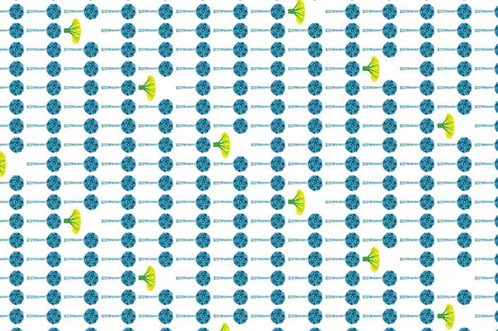 Retro wilson art laminate sample chip; design #Y0003