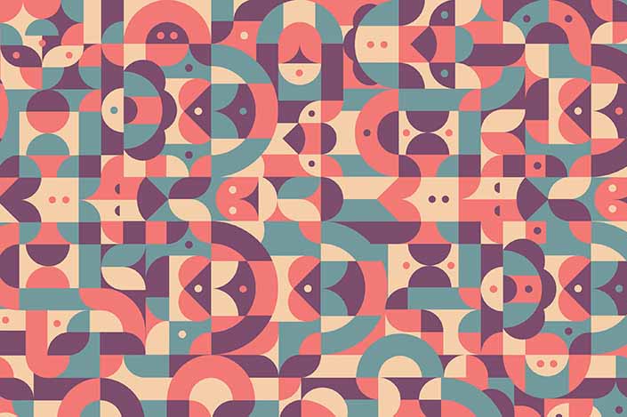 Retro wilson art laminate sample chip; design #Y0012