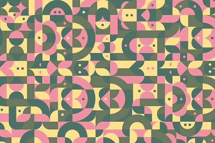 Retro wilson art laminate sample chip; design #Y0016