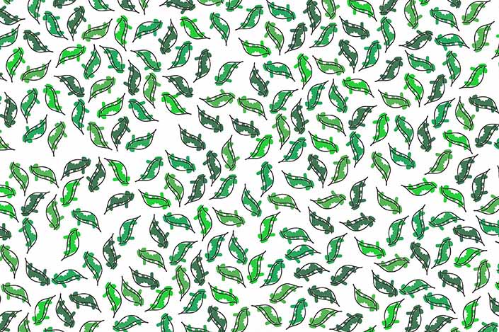 Retro wilson art laminate sample chip; design #Y0065